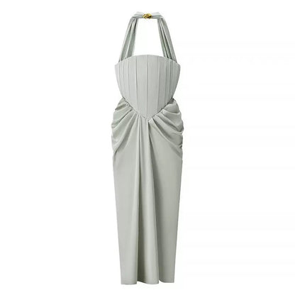 Zara Sage Green Corset Dress
