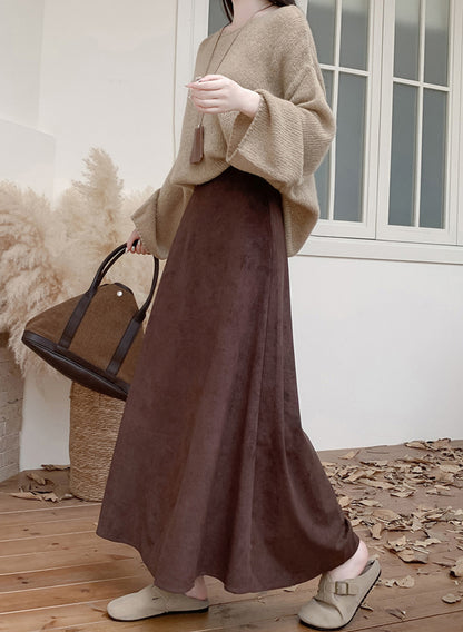 Shein Solid Sucede Flare Skirt