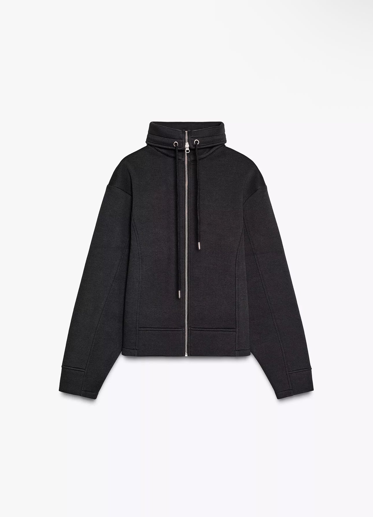 ZARA Pique Zip Up Jacket -Dark Navy
