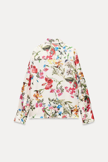 ZARA ZW Collection Printed Puffy With Button Cord Set - Multicolor