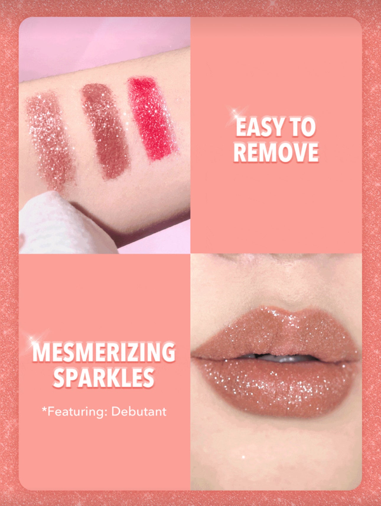 SHEGLAM Lip Dazzler Glitter Kit- Center Stage