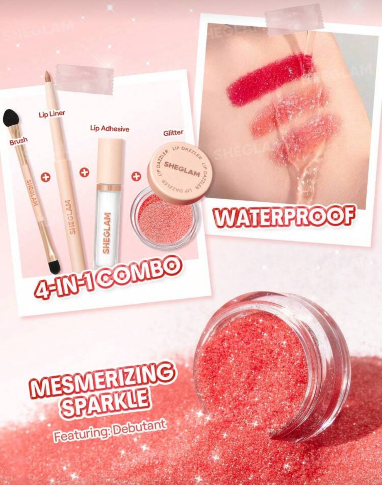 SHEGLAM Lip Dazzler Glitter- Final Act