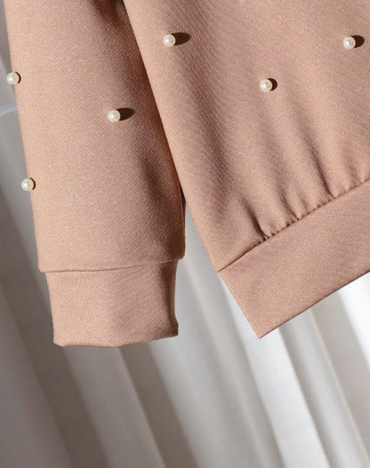 SHEIN Young Girls Casual Contrast Collar Peter Pant Colar