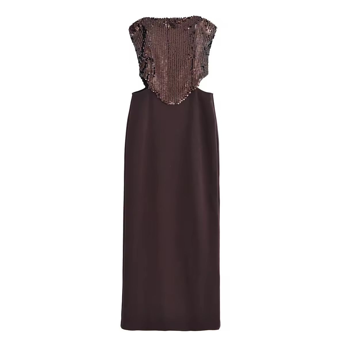Zara Brown Sequin Dress