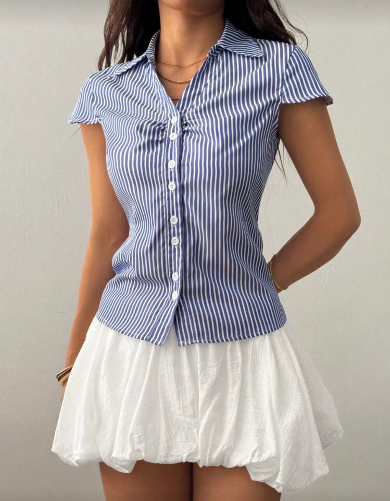 Shein casual Style cinched Waist Top