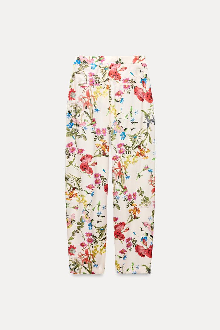 ZARA ZW Collection Printed Puffy With Button Cord Set - Multicolor