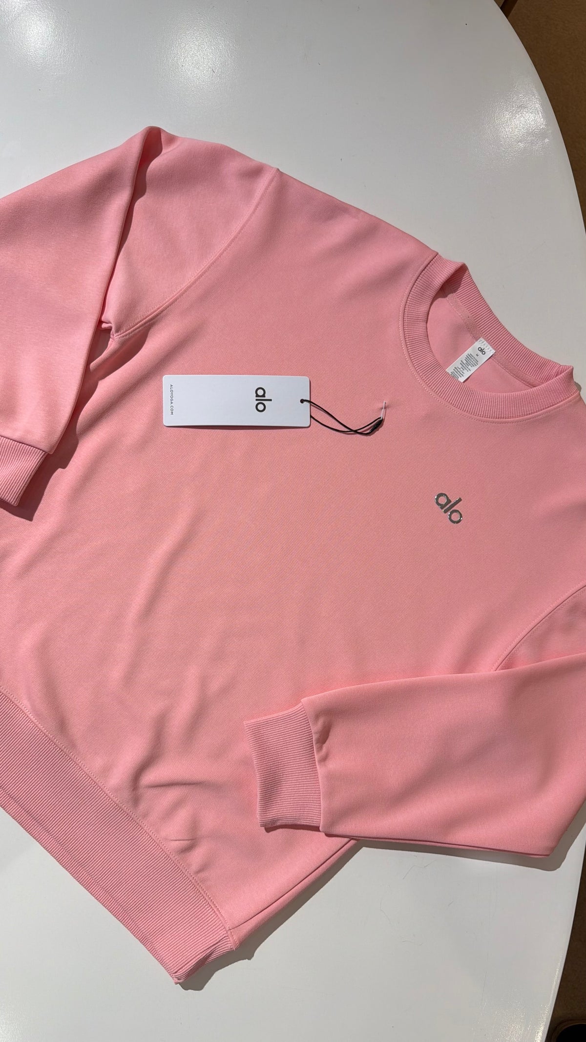 ALO Fleeced Sweatshirt-Pink (Dupe)
