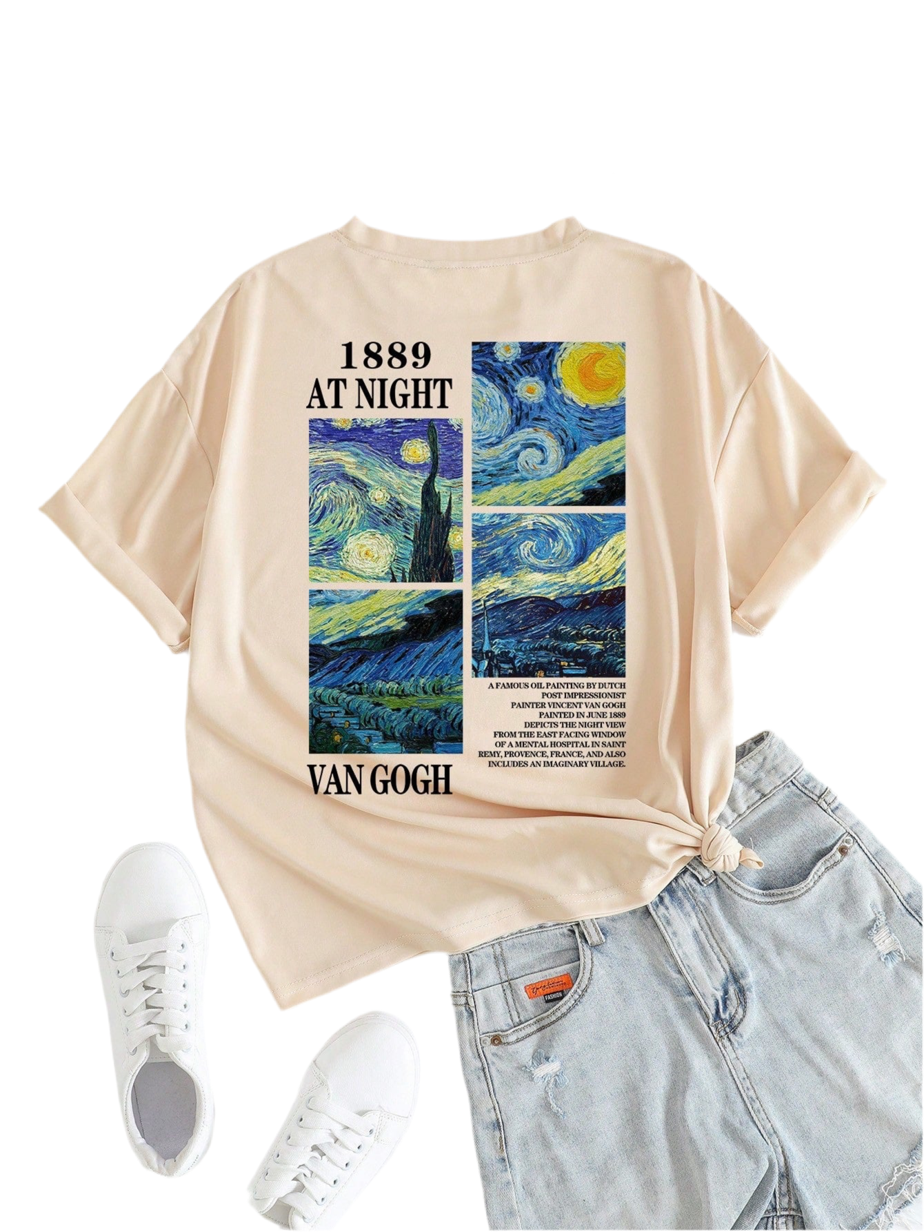 SHEIN Essnce Slogan Printed T-shirt