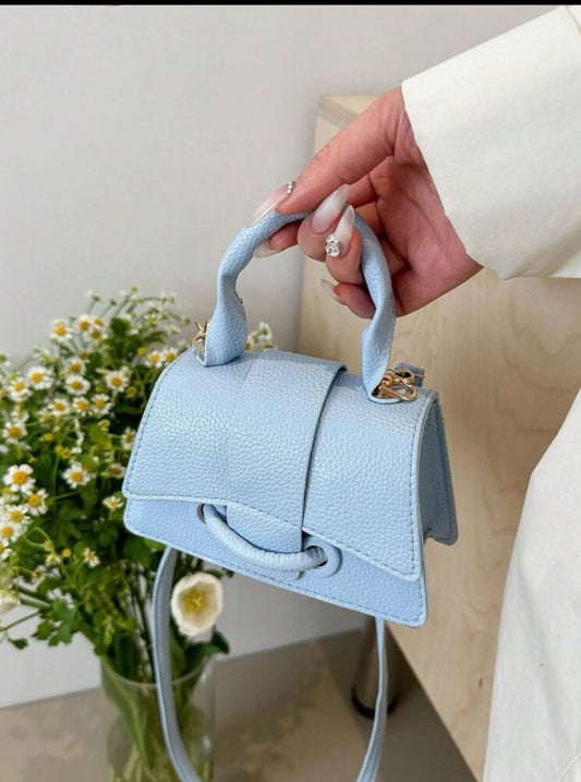 SHEIN This Year Popular Super Texture Lipstick Bag baby blue