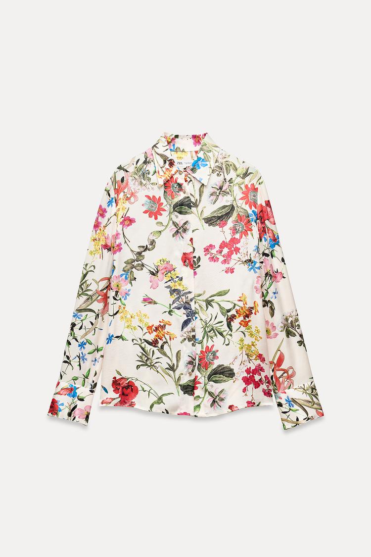 ZARA ZW Collection Printed Puffy With Button Cord Set - Multicolor