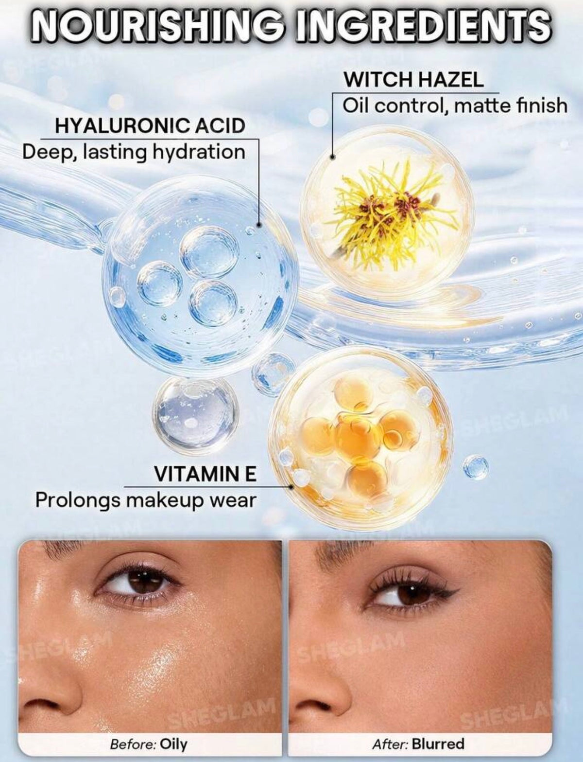 Sheglam camera On Blurring Waterproof Setting Spray