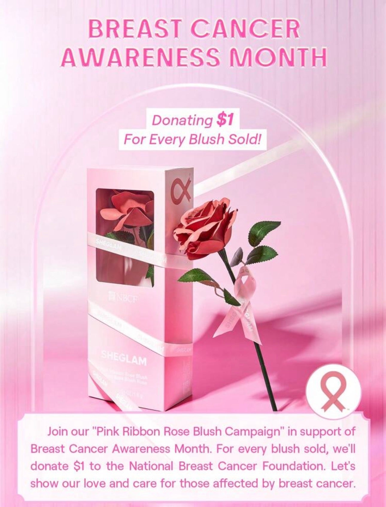 Sheglam Pink Ribbon Rose Blush