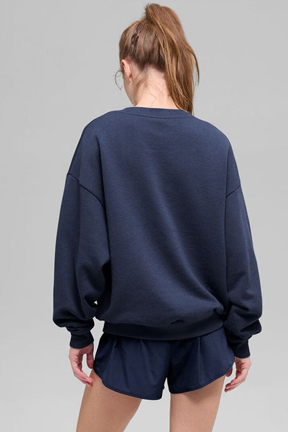 Alo Loose Fit Sweatshirt -Blue