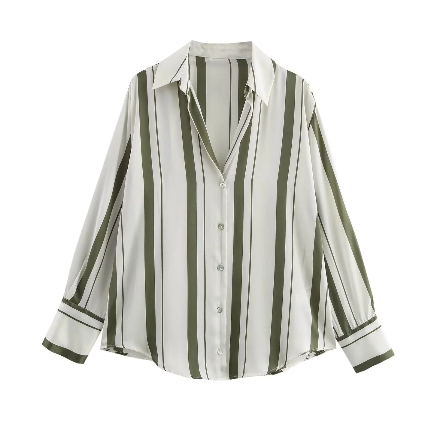 Zara Satin Striped Shirt