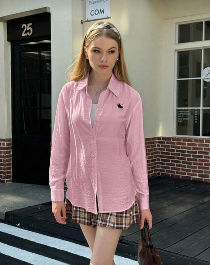 Shein Solid Color Casual Shirt