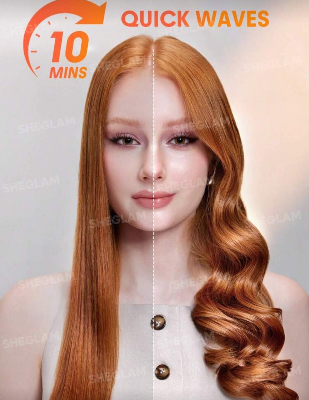 SHEGLAM Hair It Curl One Touch Istant Curler Automatic Curling