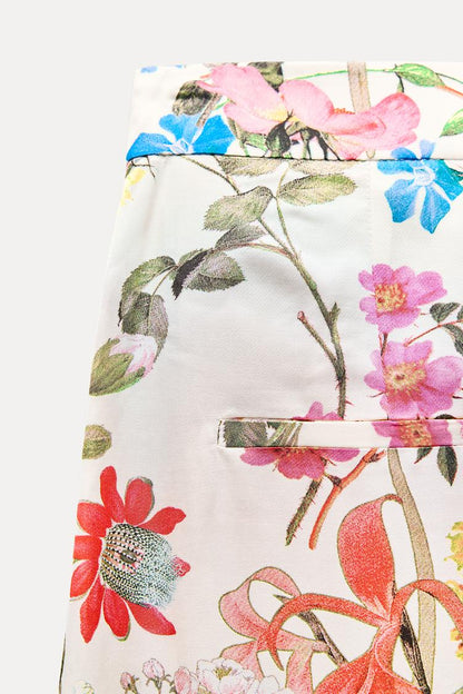 ZARA ZW Collection Printed Puffy With Button Cord Set - Multicolor