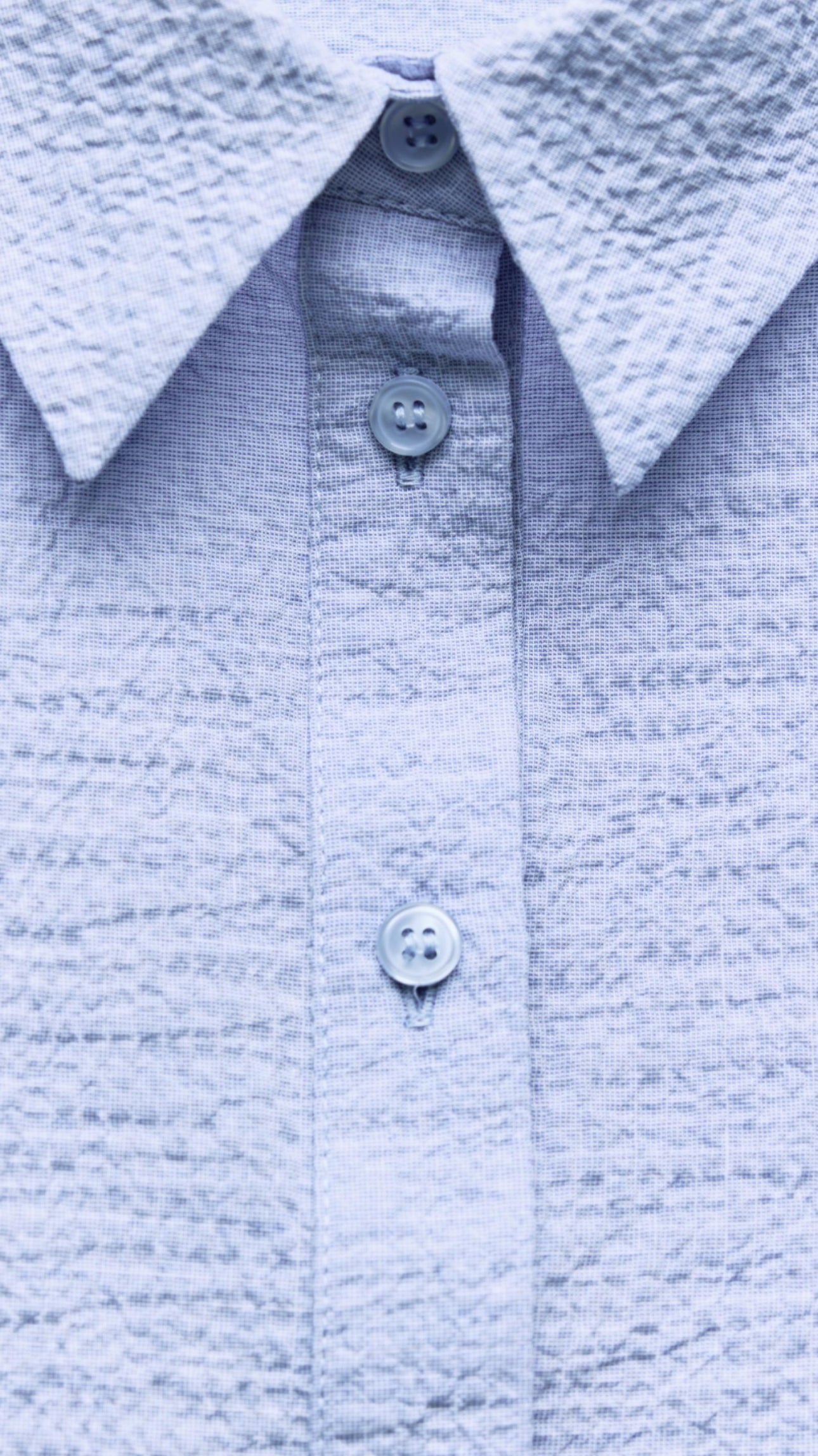 ZARA Cropped Shirt With Cutwork Embroidery - Sky Blue