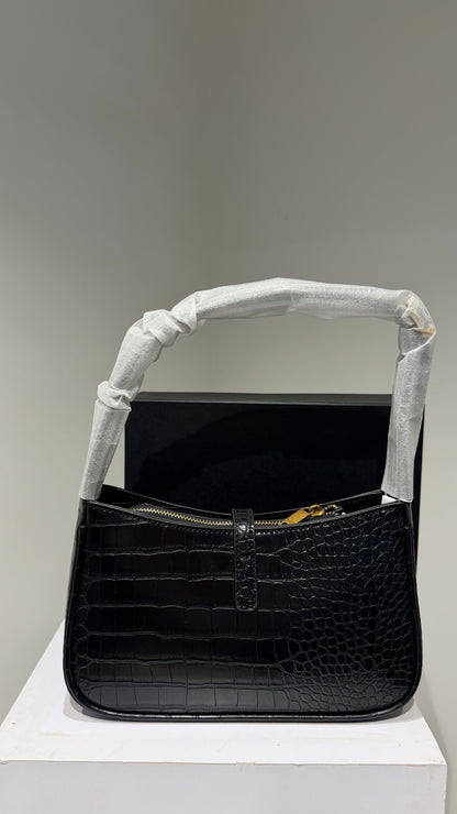 Ysl le Crocodile Leather Shoulder Bag
