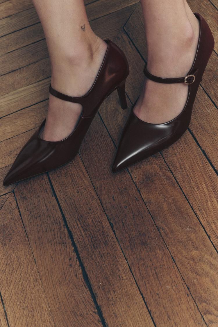 ZARA Heeled Shoes With Buckle Details