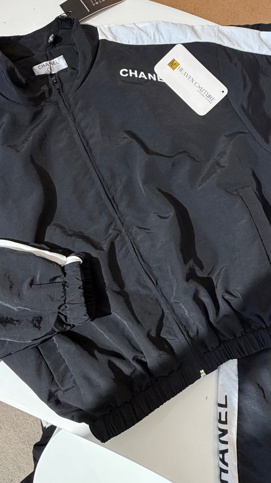 Chan-nel Zip Up Track Suit (Dupe)