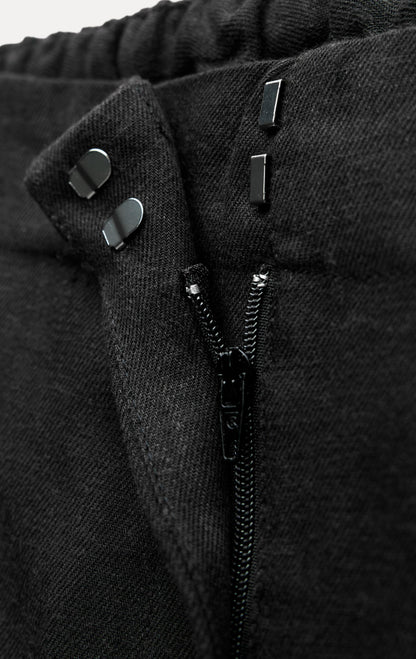 ZARA ZW Collection Straight Fit Trouser - Black