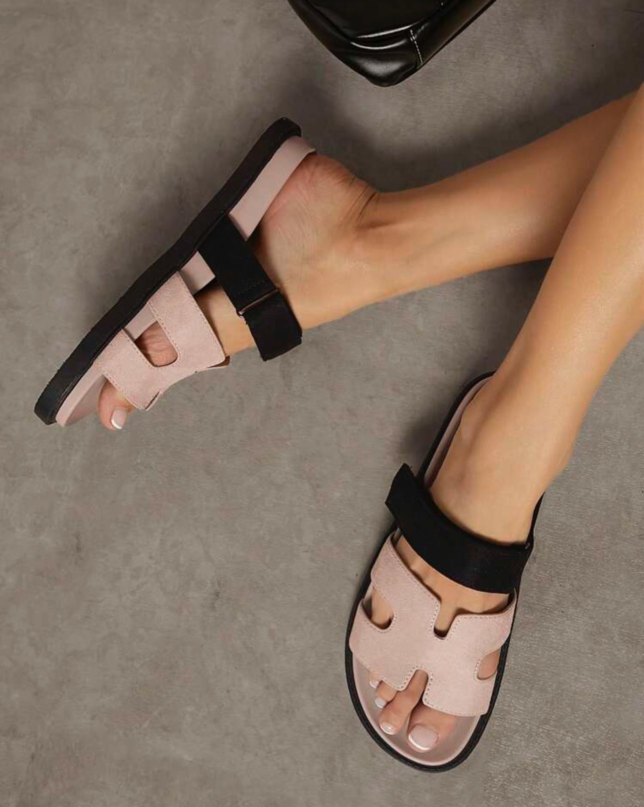 Shein Shein Shuzia Women Shoes Comfy Open Toe Thick Solid Flats Sandals