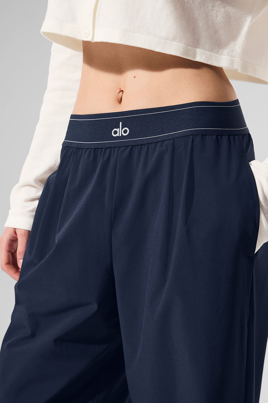 ALO Suit Up Trouser Long-Blue