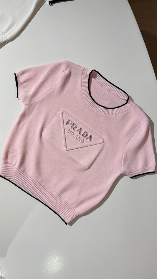 Prada Pastel Pink Crewneck (Dupe)
