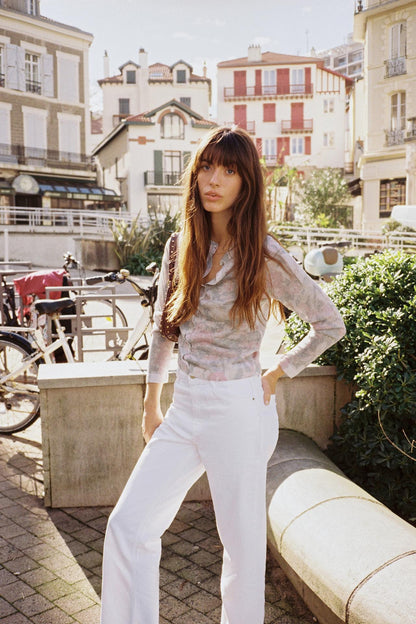 ZARA Floral Print Knit cardigan -Multicolor