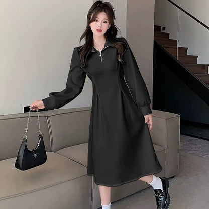 SHEIN Korean Style Jumpsuit Dress with Fleece Lining