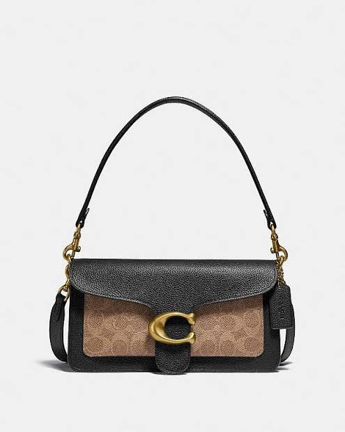 Coach Tabby 26 Black Leather Shoulder Bag