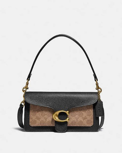 Coach Tabby 26 Black Leather Shoulder Bag