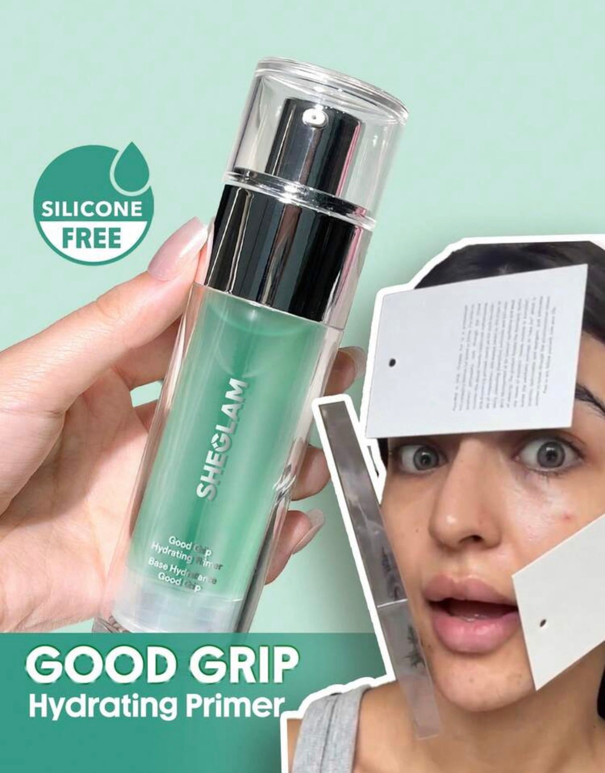 Sheglam Good Grip Hydrating primer-Mint Blue