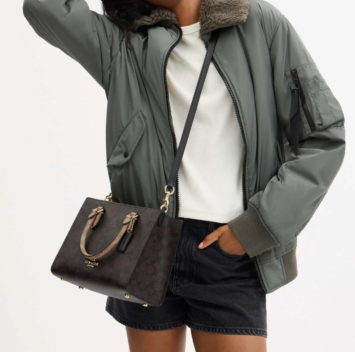 Coach Maggie Small Tote in Signature Canvas