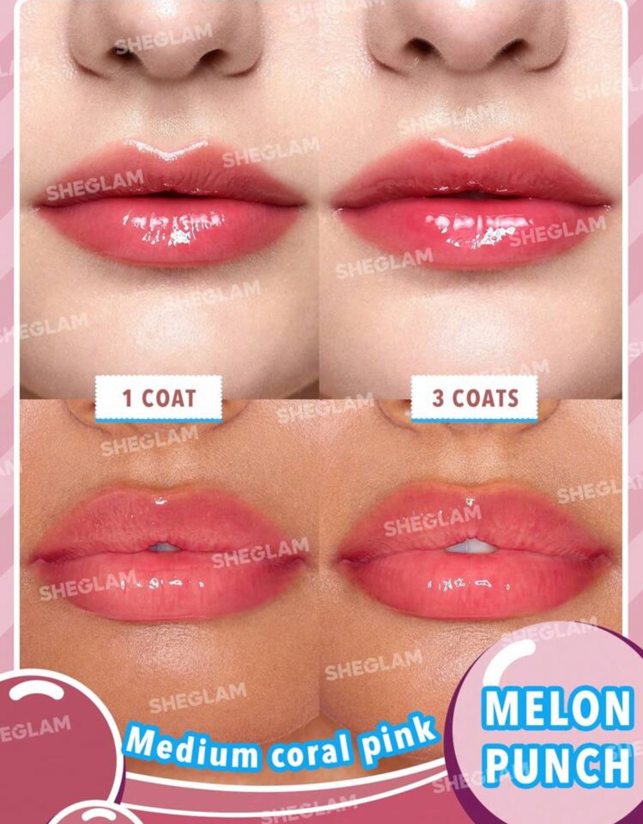 SHEGLAM Hello Kitty Poolside Perfection Lip Glaze