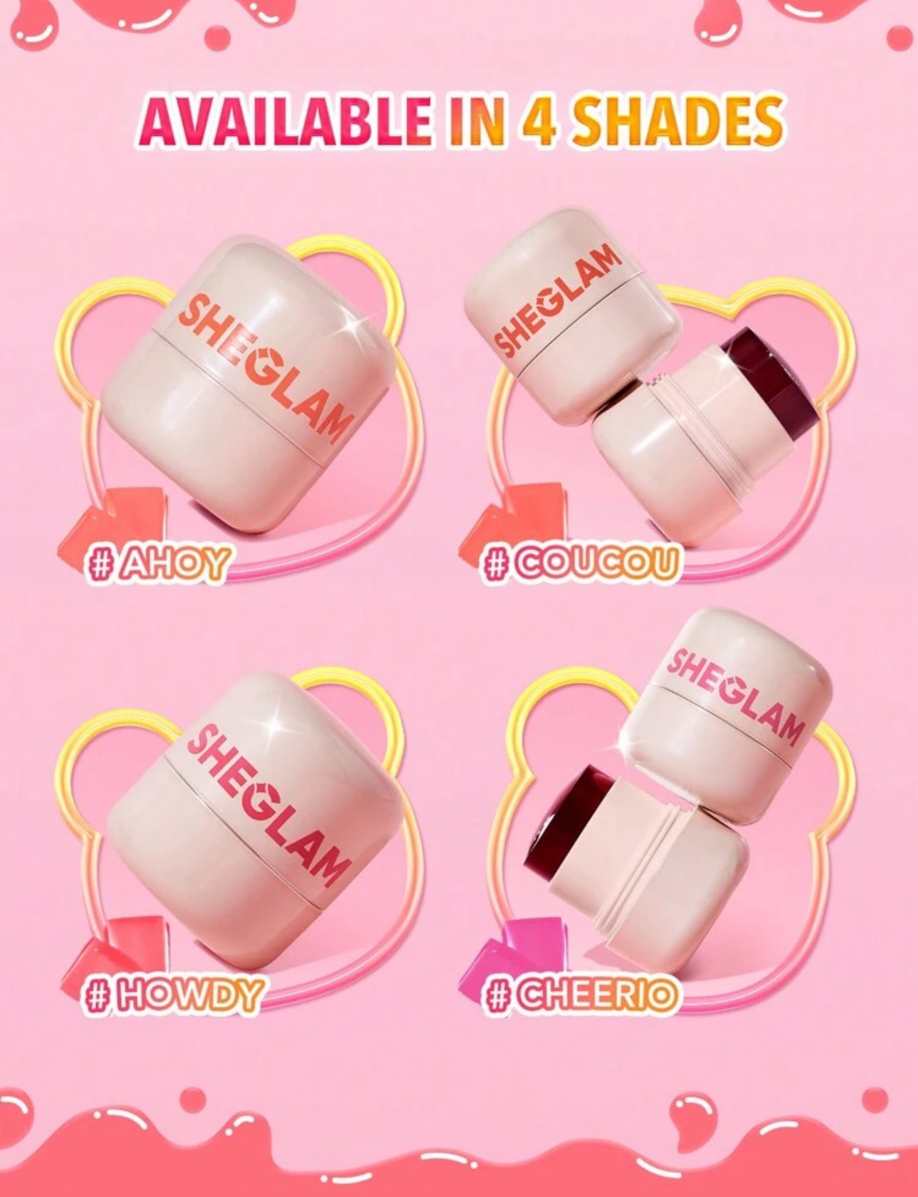 SHEGLAM Jelly-Licious hydrating lip & Blush Tint