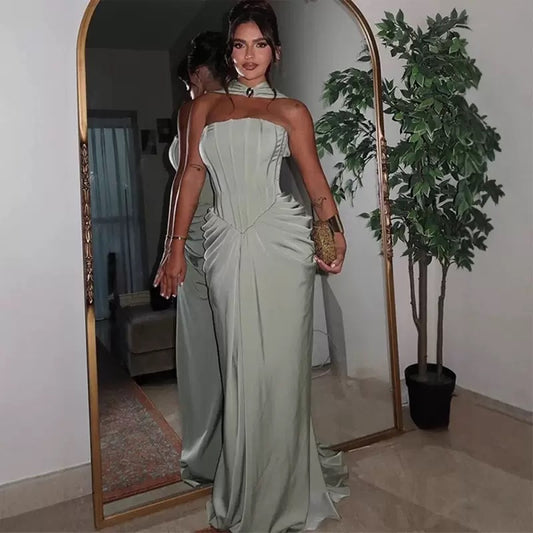 Zara Sage Green Corset Dress