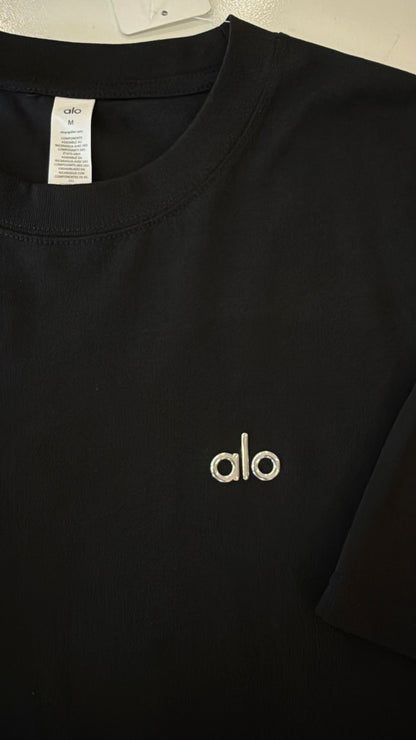 Alo 3d Logo loosefit Tshirt-Black