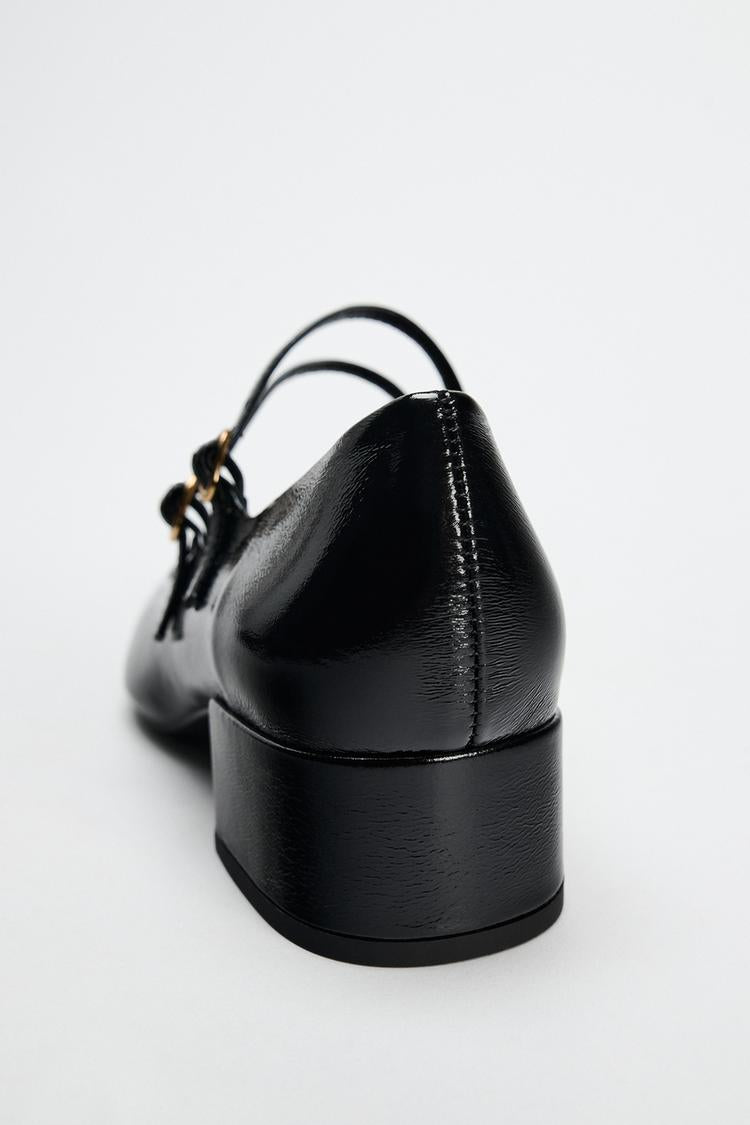 ZARA Double Strap Block Heels