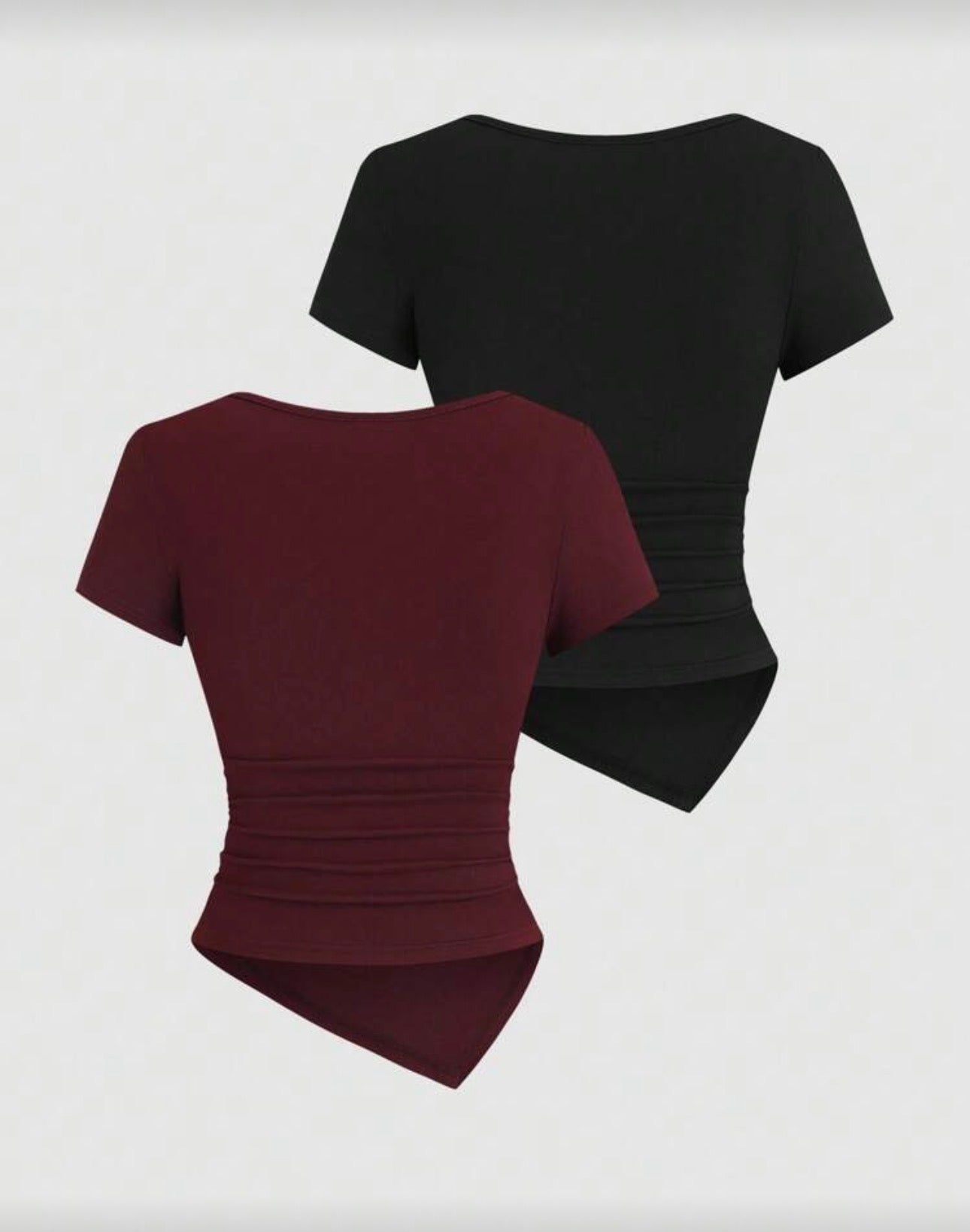 Shein Sexy Asymetric Hem Button Long t shirt