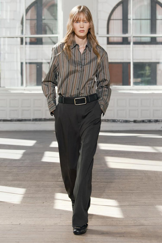 ZARA ZW Collection Wide Leg Trouser -Intense Green