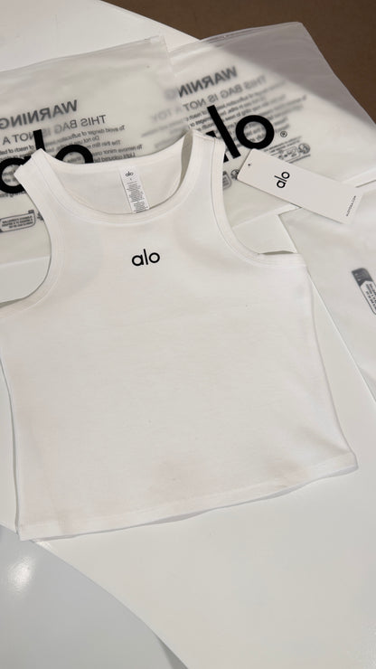ALO Aspire Tank Top-White