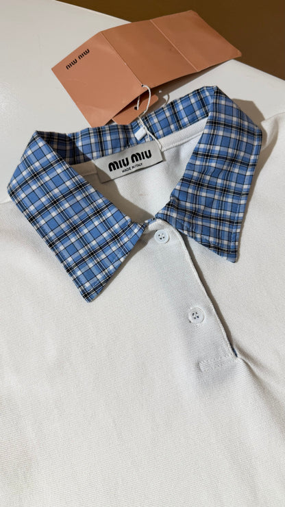 Miu Miu Short Sleeves Pique Polo (Dupe)