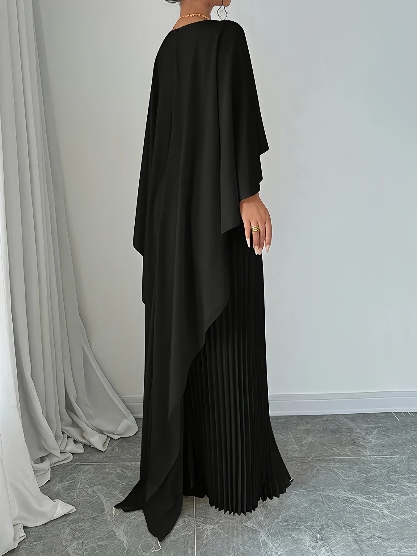 Shein Arabic Style Ruffle Long Dress