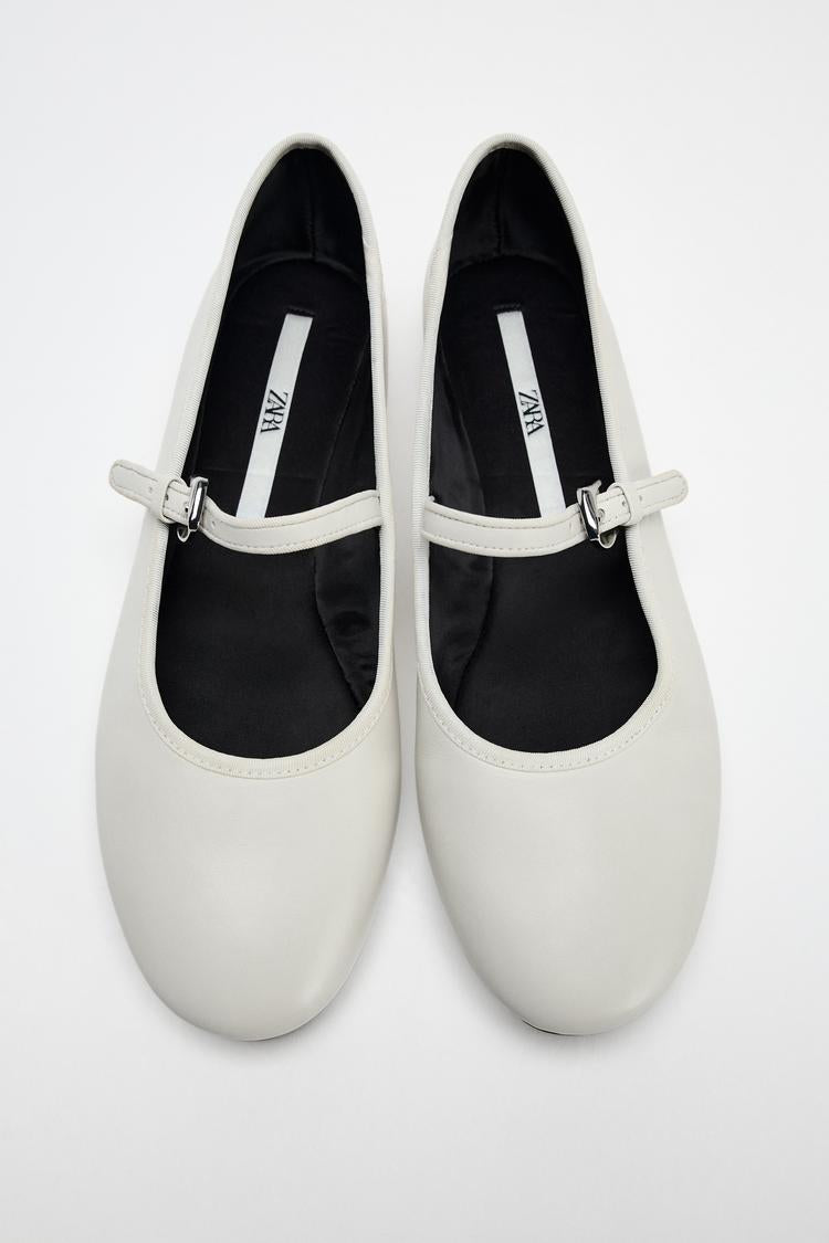ZARA Leather Ballet Flat