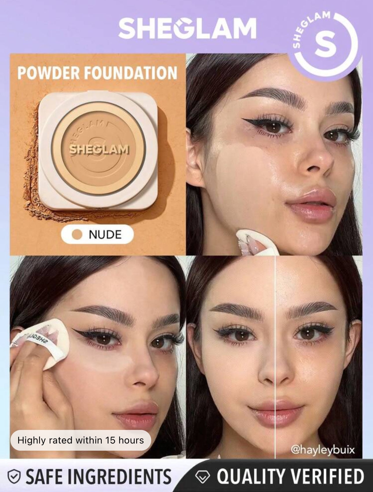 SHEGLAM Skin-Focus High Coverage Powder Foundation