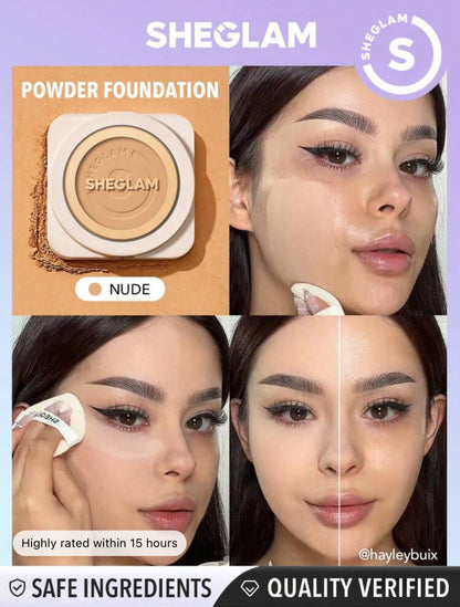SHEGLAM Skin-Focus High Coverage Powder Foundation