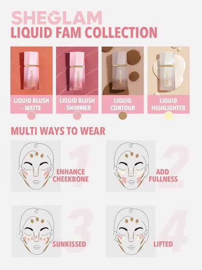 SHEGLAM Glow Bloom Liquid Highlighter-Tea Cake Gel Cream Hi....