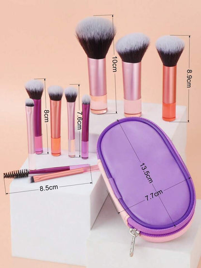 10Pcs Classic Multifunctional Cosmetic Brush For Making Up Sup....